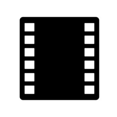 Film silhouette icon. Vectors about film.