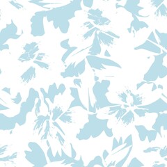 Floral Brush strokes Seamless Pattern Background