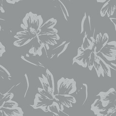 Blumenbürste streicht nahtlosen Muster-Hintergrund