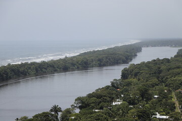 nature landscapes in tortuguero costa rica