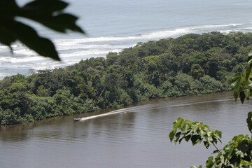 nature landscapes in tortuguero costa rica