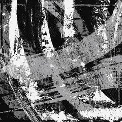 Fototapeta premium Black and white grunge background. Abstract texture