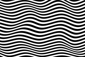 Wave line pattern. Seamless pattern wavy line background illustration. Abstract black and white line wave background. Texture wave simple background.