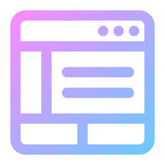 layout gradient icon