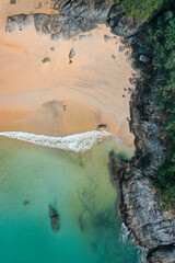 Naklejka premium Aerial view of Nai Harn beach in Phuket, Thailand