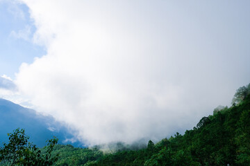 Fototapeta na wymiar 岩山の登山風景