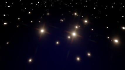 Fototapeta na wymiar Sparkles glowing on dark background 3d rendering
