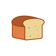 bread icon design vector templates white on background