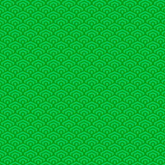 simple vector pixel art green seamless pattern of minimalistic geometric scaly hexagon pattern in japanese style
