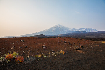 Landscape with a volcano
