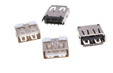 Fototapeta premium usb connector isolated