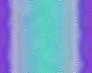 Abstract Wavy Zig Zag Liquid Stripes Seamless Pattern Trendy Stylish Color Gradients Fashion Design
