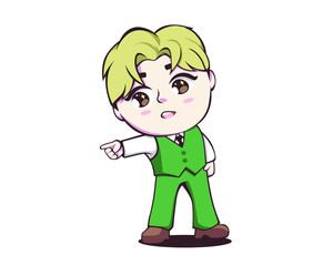 character of a child cute dance