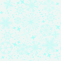 seamless pattern with snowflakes