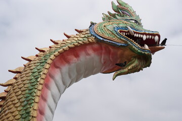 chinese dragon statue on the roof