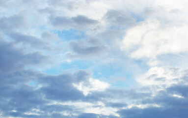 Fototapeta premium Panorama evening sky with clouds