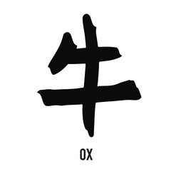 Set of chinese zodiac sign concept. tiger 2022. Chinese hieroglyph zodiac