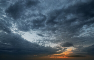 Obraz premium Cloudy sky, sunrise, texture, background