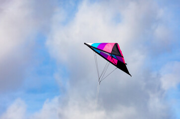 Colorful kite flying in the sky