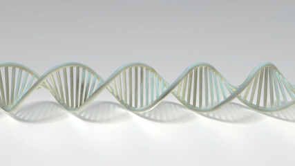 Abstract 3D DNA structure. Medical science background