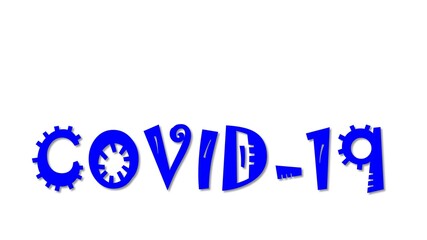 Letter design of COVID-19, pandemic 
