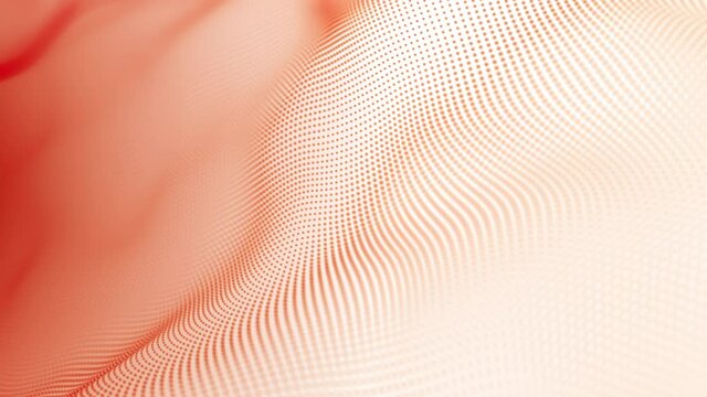 Digital particle wave animation. Technology business background 4k seamless loop