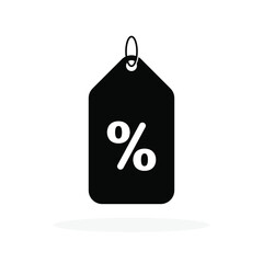 Discount offer tag icon. Percentage icon. Shopping tags icon. Conceptual business icon. Vector illustration