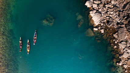 Boating in Umngot river, Dawki, Meghalaya