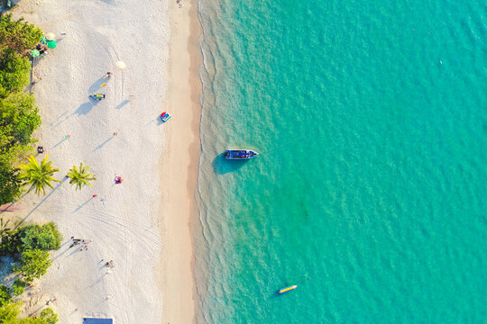 Aerial view in Patong beach in Phuket Province, Thailand