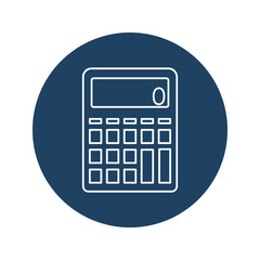 Accounting device Vector icon which is suitable for commercial work and easily modify or edit it

