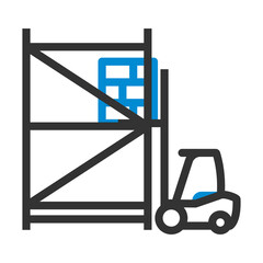 Warehouse Forklift Icon