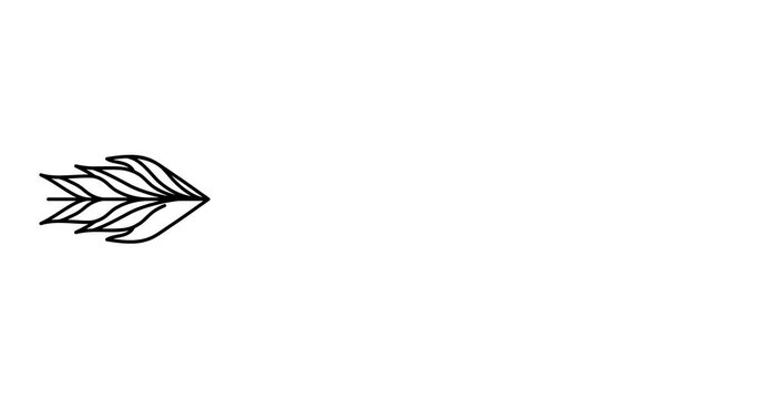 Animated illustration. Continuous one line lettering liebe (love in Deutsch) in the form of an arrow. Hand-drawn minimalist style. 4K video