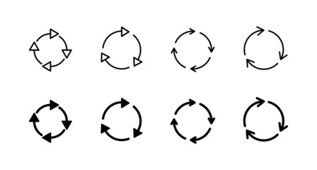 Fototapeta premium Recycle icons set. Recycling sign and symbol.