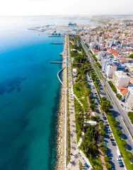 Rolgordijnen Seafront promenade and park in Limassol, Cyprus © kirill_makarov