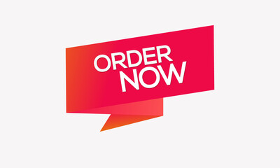 Vector Illustration Order Now Flag