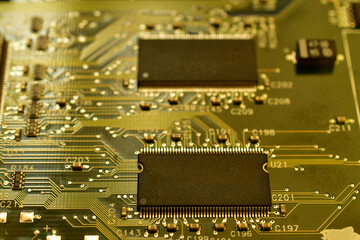 A textured drawing created by an electronic circuit board.