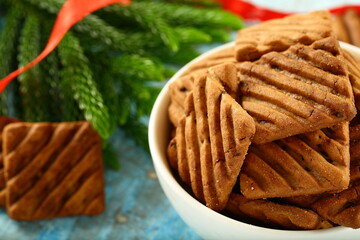 Fototapeta na wymiar Close up - sugar free diet cookies ,biscuits. Healthy rating backgrounds.