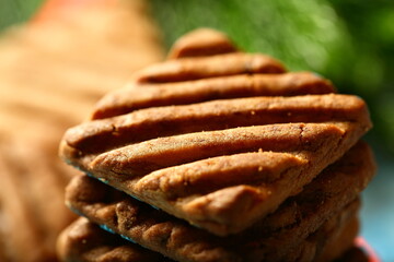 Fresh baked chocolate sugar free cookies biscuits