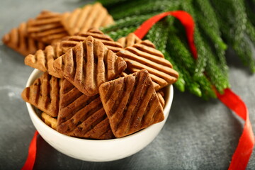 Fresh baked chocolate sugar free cookies biscuits