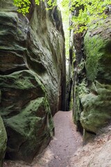 sandstone rock city czech or Bohemian paradise