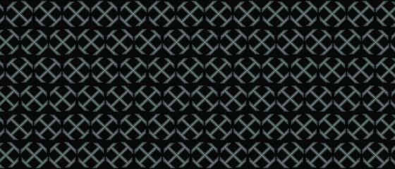 Dark gray geometric grid background. Pattern with squares. Modern dark abstract vector texture.	