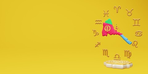 3d rendering of the use of the zodiac constellations in Eritrea