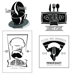 Restaurant Cheff Logo Design Vector pack