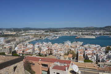 view of the port of Ibiza
