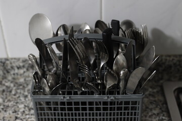 Set of utensils in the kitchen