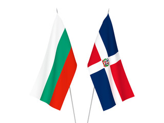 Bulgaria and Dominican Republic flags
