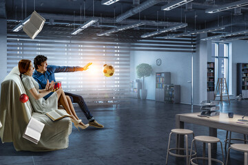 Online sport show . Mixed media