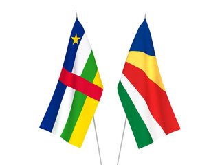 Seychelles and Central African Republic flags