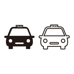 Taxi set icon vector illustration symbol