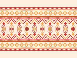 Geometric ethnic oriental pattern background. Design for texture, wrapping, clothing, batik, fabric, wallpaper and background. Pattern embroidery design.